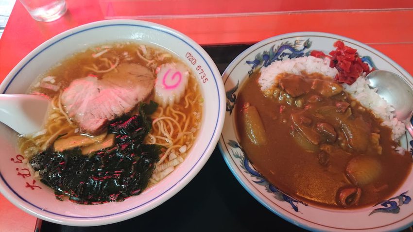 中華そば　大むら　カレーライスラーメンセット