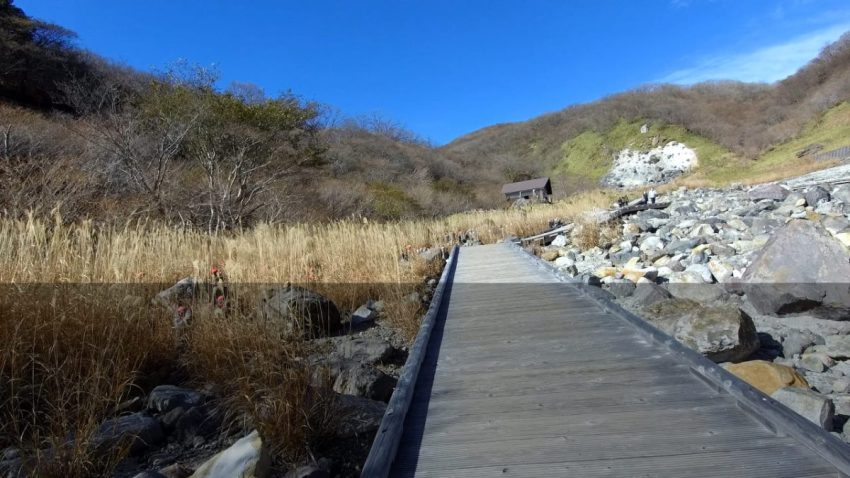 那須高原　殺生石道のり