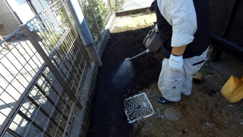 仕上げに水で締める