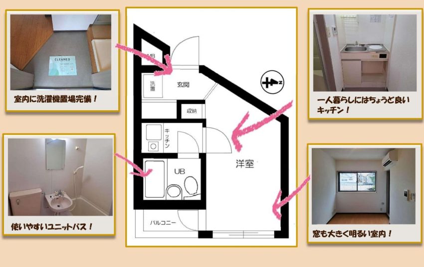 スカイコート新宿第３ 206号室間取り